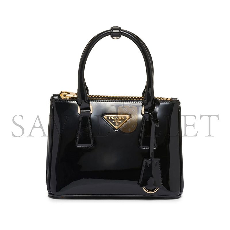 PRADA GALLERIA PATENT LEATHER TOTE BAG 1BA906 (20*15*9.5cm)